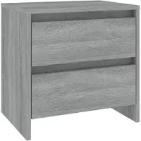 vidaXL Table de chevet sonoma gris 45x34,5x44,5 cm bois d’ingénierie