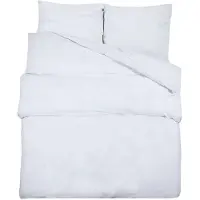 vidaXL Ensemble de literie blanc 240x220 cm coton