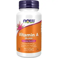 Now Vitamine A 25000 IU 250 Softgels