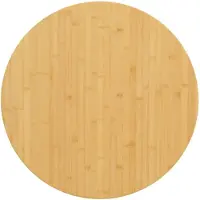 vidaXL Dessus de table Ø70x2,5 cm bambou