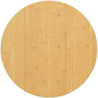vidaXL Dessus de table Ø80x2,5 cm bambou