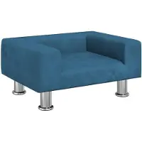 vidaXL Lit pour chien bleu 50x40x26,5 cm velours