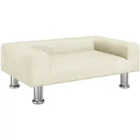 vidaXL Canapé pour enfants Crème 70x45x26,5 cm Velours