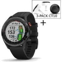 Garmin SmartWatch Montre de golf unisexe Approach S62-CT10 Bundle 010-02200-02