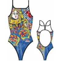 Turbo Queen Heart Vintage Swimsuit Multicolore L Femme