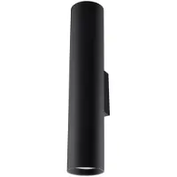 Sollux Applique LAGOS 2 noir 2xGU10 10W acier 30x8x6cm