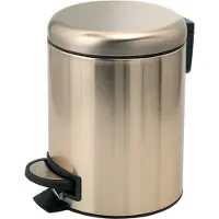 Gedy POTTY Seau à cosmétiques 3l, Soft Close, or mat