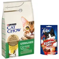 Cat Chow Sterilized, Chicken, nourriture sèche pour chats stérilisés, 1.5kg