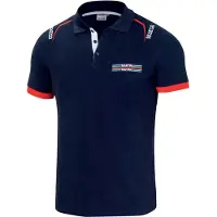Sparco Martini-r Short Sleeve Polo Bleu L Homme