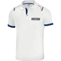 Sparco Martini-r Short Sleeve Polo Blanc L Homme