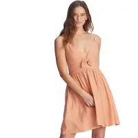 Roxy Bright Light Sleeveless Dress Orange S Femme