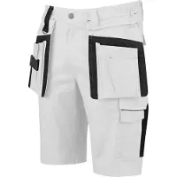 Storvik Thijs short de travail stretch blanc