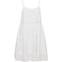Superdry Vintage Mini Beach Cami Sleeveless Dress Blanc L Femme