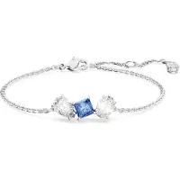 Swarovski Bracelet Mesmera, Tailles Variées, Bleu, Métal Rhodié