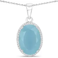 Rafaela Donata Chaîne bleu clair / argent