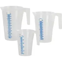 Max4car Gobelet gradué 0,5 l PP, Verre mesureur, Transparent