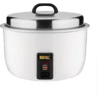 Buffalo Cuiseur à riz 10 litres - Acier inoxydable, fonction maintien au chaud, 230 V