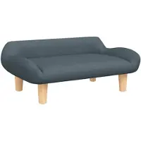 vidaXL Lit pour chien gris foncé 70x40x24 cm Tissu