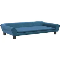 vidaXL Lit pour chien bleu 100x50x21 cm velours