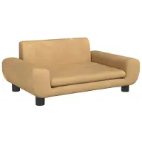 vidaXL Lit pour chien Marron 70x45x33 cm Velours