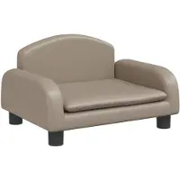 vidaXL Lit pour chien Cappuccino-Brun 50x40x30 cm simili-cuir