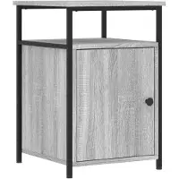 vidaXL Table de chevet sonoma gris 40x42x60 cm bois d'ingénierie