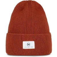 Buff Knitted Beanie Orange