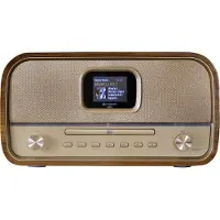 Soundmaster DAB970BR Centre de musique nostalgique avec DAB+, CD, Bluetooth, écran couleur