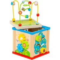 MOLTO Wood Activities Cube 19x17x17 Cm Multicolore Enfants
