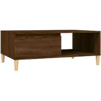 vidaXL Table basse marron imitation chêne 90x60x35 cm Bois composite