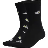 Adidas Unisexe, Chaussettes de sport, Run X Ultraboost Shoe Love Graphic 2PP Socken (37 - 39), Noir