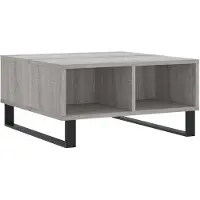 vidaXL Table basse Gris Sonoma 60x60x30 cm Bois composite