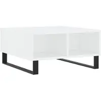 vidaXL Table basse blanche 60x60x30 cm Bois composite