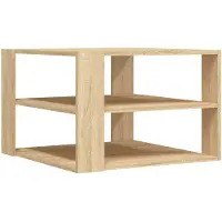 vidaXL Table basse chêne Sonoma 59,5x59,5x40 cm Bois composite