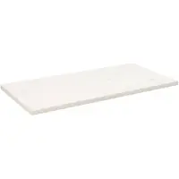 vidaXL Dessus de table blanc 110x55x2,5 cm bois de pin massif