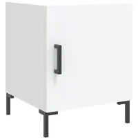 vidaXL Table de chevet blanc 40x40x50 cm bois d’ingénierie