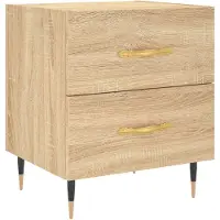 vidaXL Table de chevet chêne sonoma 40x35x47,5 cm bois d’ingénierie