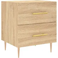 vidaXL Table de chevet chêne sonoma 40x35x47,5 cm bois d’ingénierie
