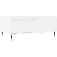 vidaXL Table basse blanche 90x50x36,5 cm Bois composite
