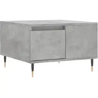 vidaXL Table basse gris béton 55x55x36,5 cm Bois composite