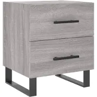 vidaXL Table de chevet sonoma gris 40x35x47,5 cm bois d’ingénierie