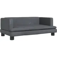 vidaXL Lit pour chien gris foncé 80x45x30 cm velours
