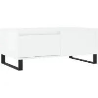 vidaXL Table basse blanche 90x50x36,5 cm Bois composite