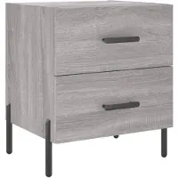 vidaXL Table de chevet sonoma gris 40x35x47,5 cm bois d’ingénierie