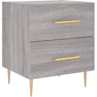vidaXL Table de chevet sonoma gris 40x35x47,5 cm bois d’ingénierie