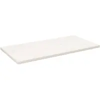 vidaXL Dessus de table blanc 110x60x2,5 cm bois de pin massif
