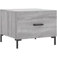 vidaXL Table basse Gris Sonoma 50x50x40 cm Bois composite