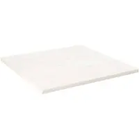 vidaXL Dessus de table blanc 90x90x2,5 cm bois de pin massif