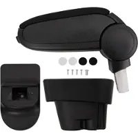 vidaXL Accoudoir de voiture noir 12x36x(33,5-48) cm ABS