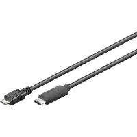 GOOD CONNECTIONS USB2.0 Kabel Micro B-C schw. 5m